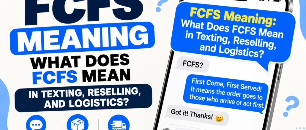 FCFS Meaning